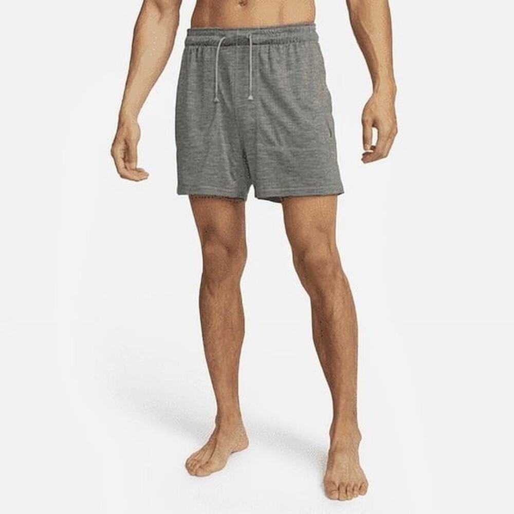 MENS SIZE SMALL Nike Yoga Dri-FIT 5" Unlined Shorts Gray FB7786-065
